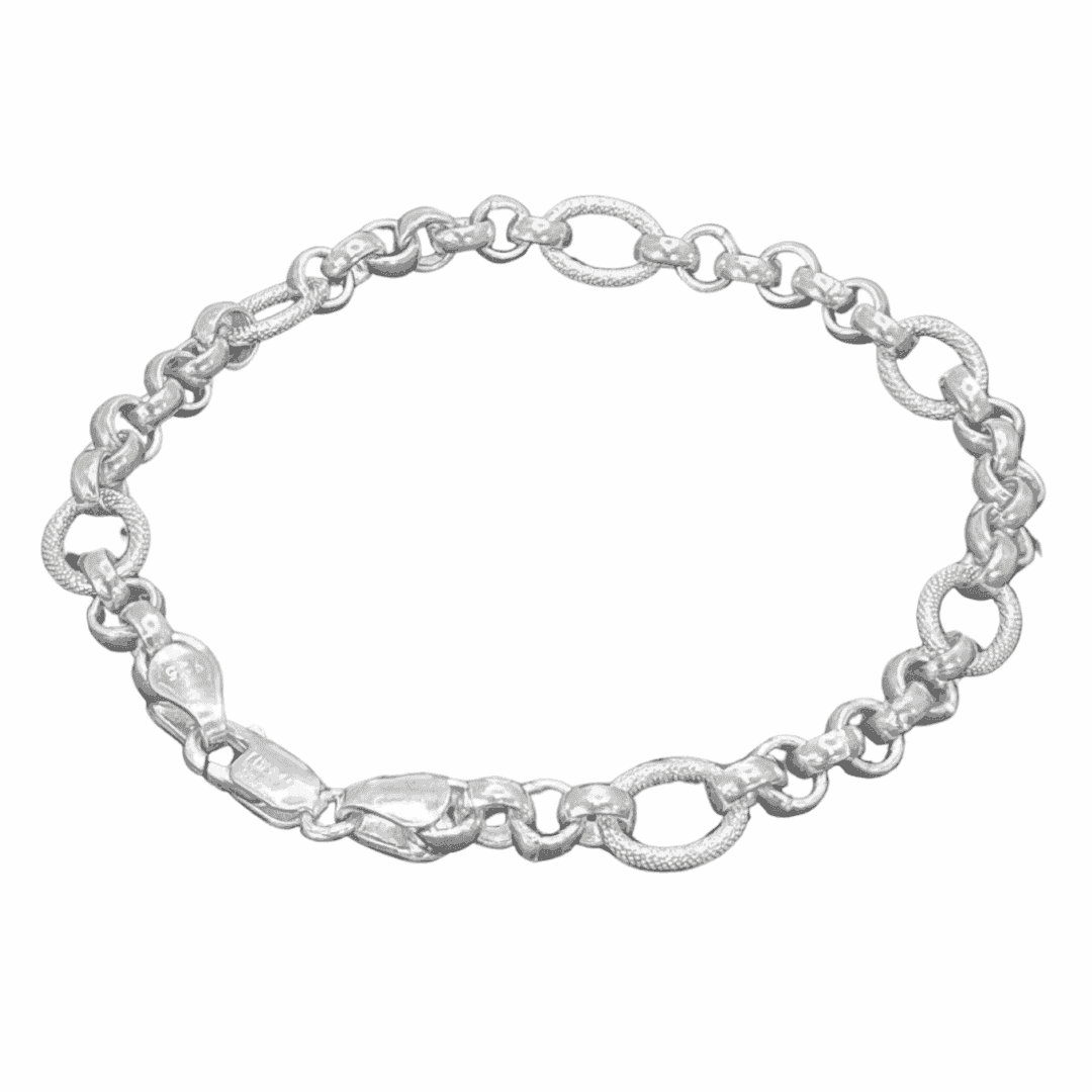 The 925 Sterling Silver Italian Bracelet - Celestora - India - Greek - - Bracelet for Men, Boys, Gift for Men, Brother, Boyfriend, Husband
