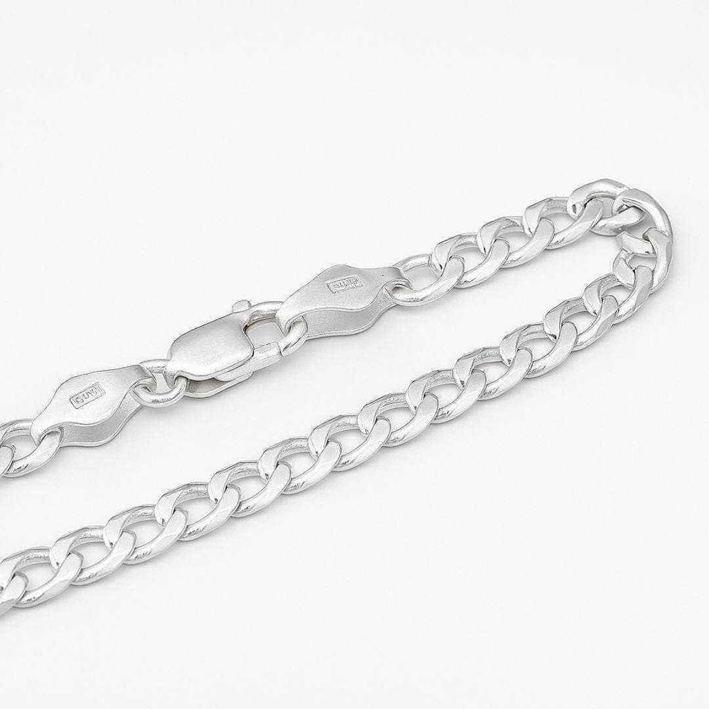 The 925 Sterling Silver Classic Cuban Chain - Celestora - India - 20 inches - - Chains for Men, Boys, Gift for Men, Brother, Boyfriend, Husband
