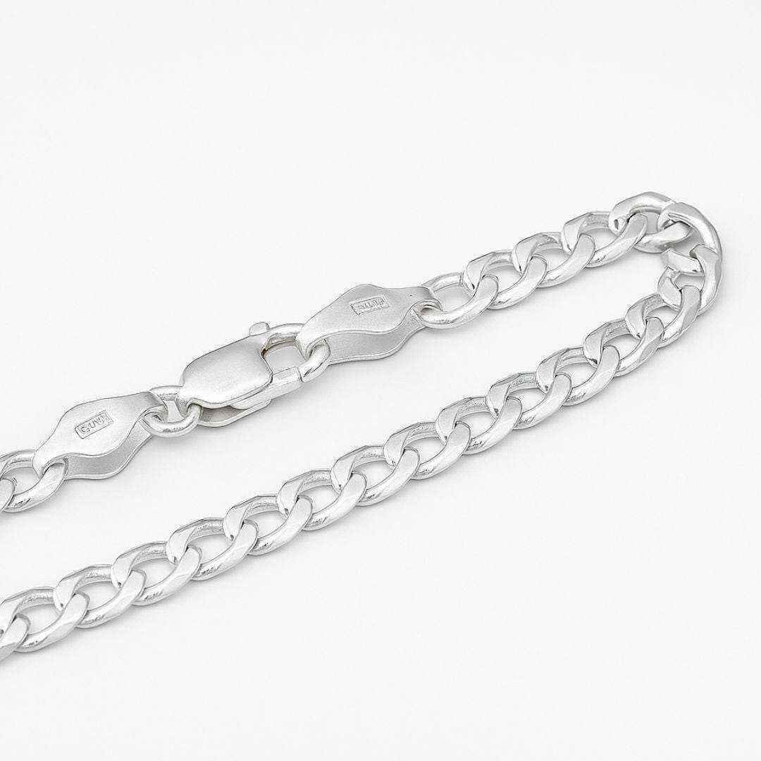 The 925 Sterling Silver Classic Cuban Chain - Celestora - India - 20 inches - - Chains for Men, Boys, Gift for Men, Brother, Boyfriend, Husband