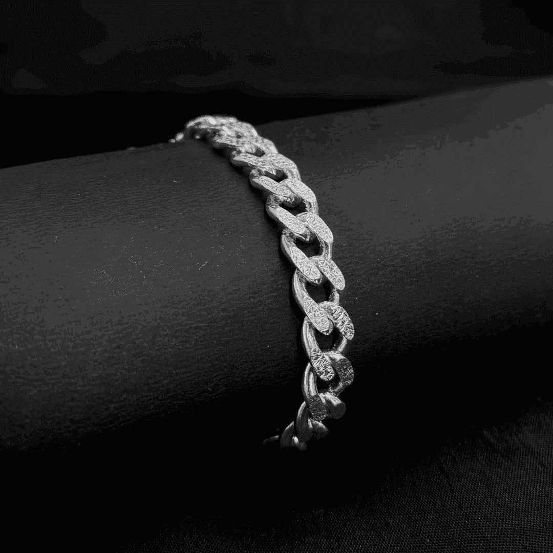 The 925 Sterling Silver Cuban Bracelet - Celestora - India - Victory - - Bracelet for Men, Boys, Gift for Men, Brother, Boyfriend, Husband