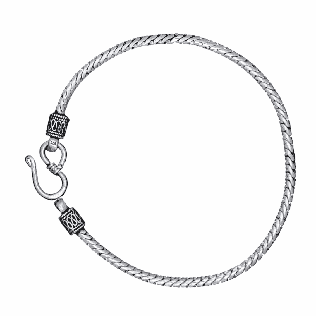 The 925 Sterling Silver Signature Bracelet - Celestora - India - Infinity | 8 inches - - Bracelet for Men, Boys, Gift for Men, Brother, Boyfriend, Husband