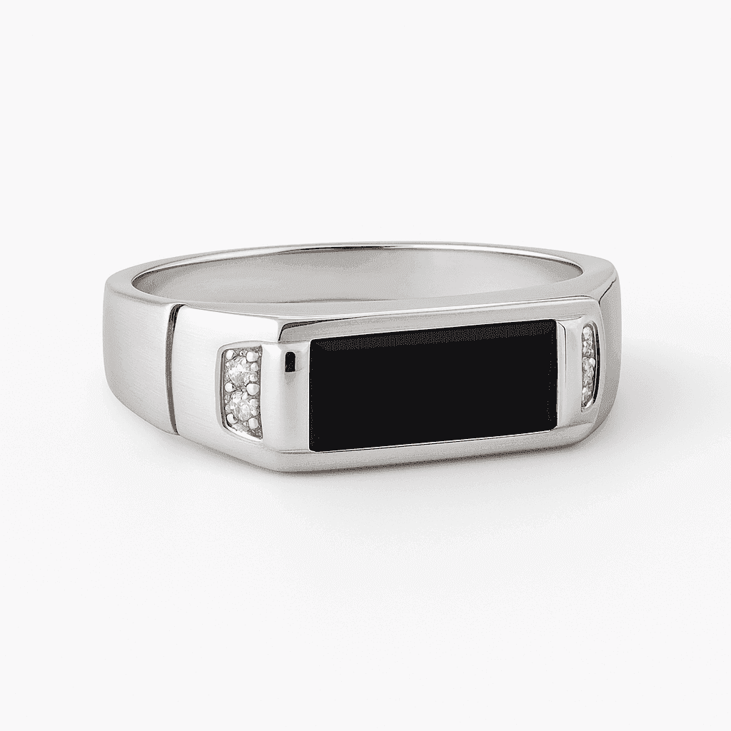 The 925 Sterling Silver Power Bar Ring - Celestora - India - Strength (Size 9) - - Ring for Men, Boys, Gift for Men, Brother, Boyfriend, Husband