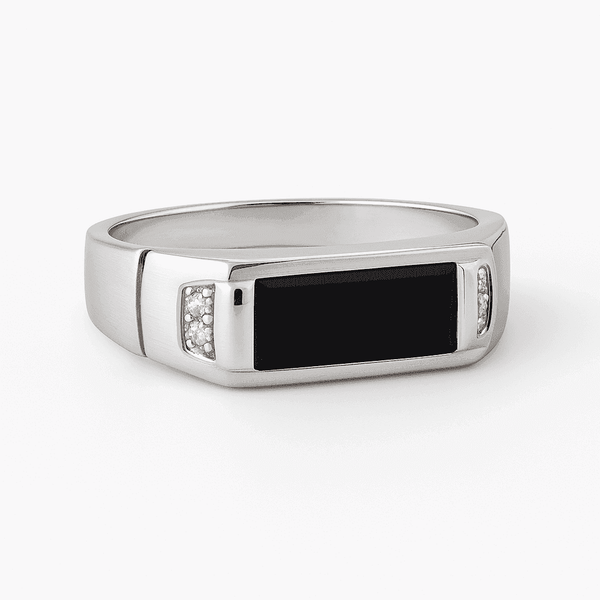 The 925 Sterling Silver Power Bar Ring - Celestora - India - Strength (Size 9) - - Ring for Men, Boys, Gift for Men, Brother, Boyfriend, Husband