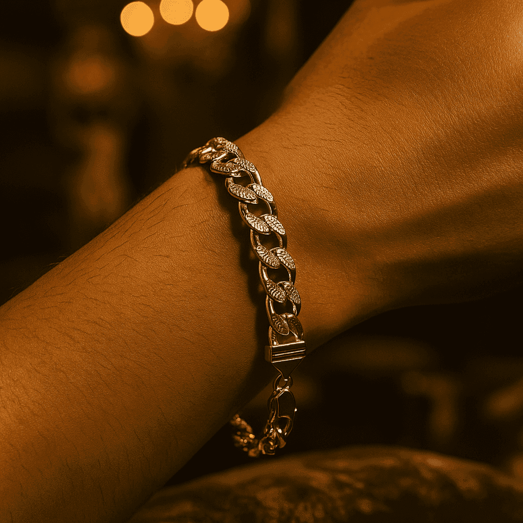 The 925 Sterling Silver Cuban Bracelet - Celestora - India - Supreme - - Bracelet for Men, Boys, Gift for Men, Brother, Boyfriend, Husband