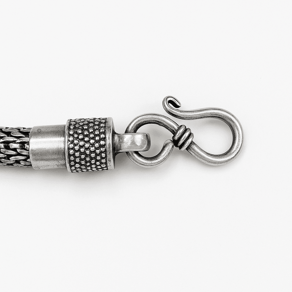 The 925 Sterling Silver Braided Bracelet - Celestora - India - - - Bracelet for Men, Boys, Gift for Men, Brother, Boyfriend, Husband