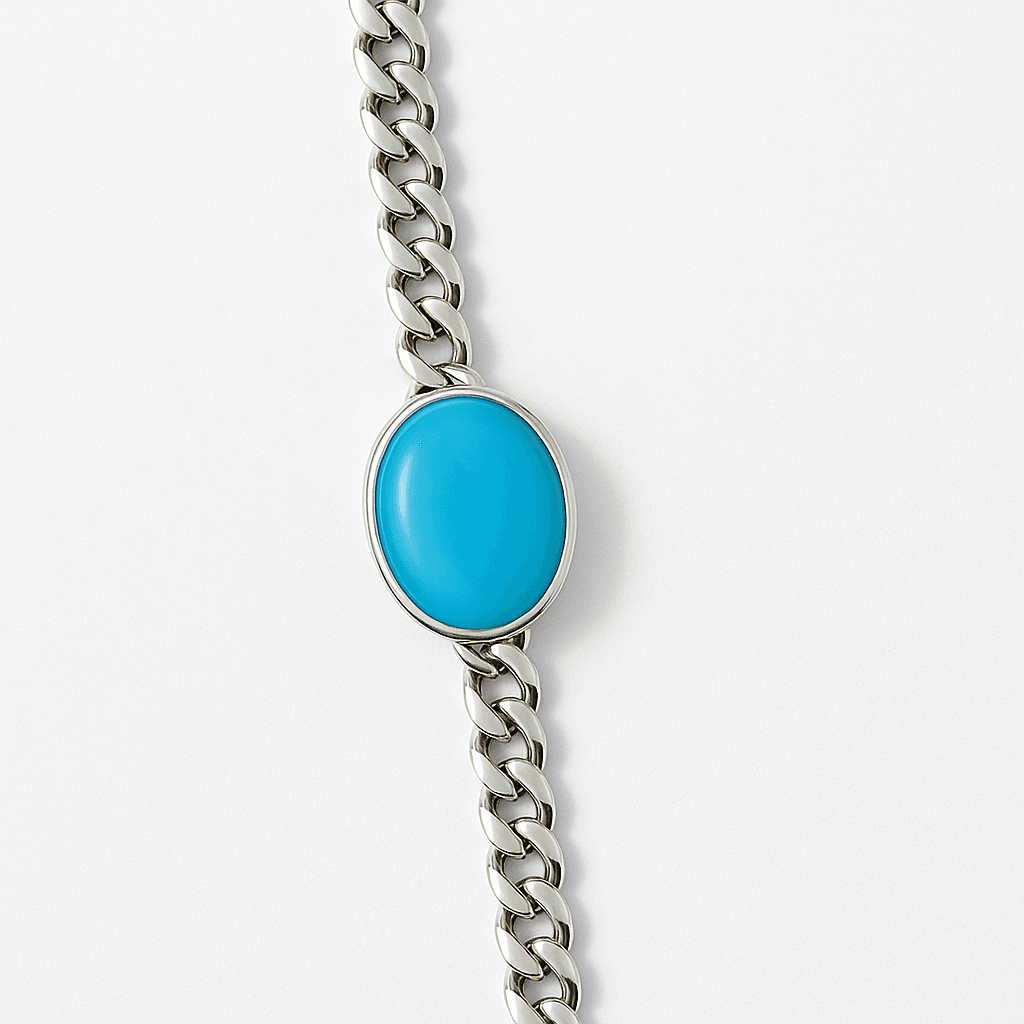 The 925 Sterling Silver Eclipse Bracelet | Blue Stone | Inspired by Salman Khan’s Iconic Style - Celestora - India - - - Bracelet for Men, Boys, Gift for Men, Brother, Boyfriend, Husband