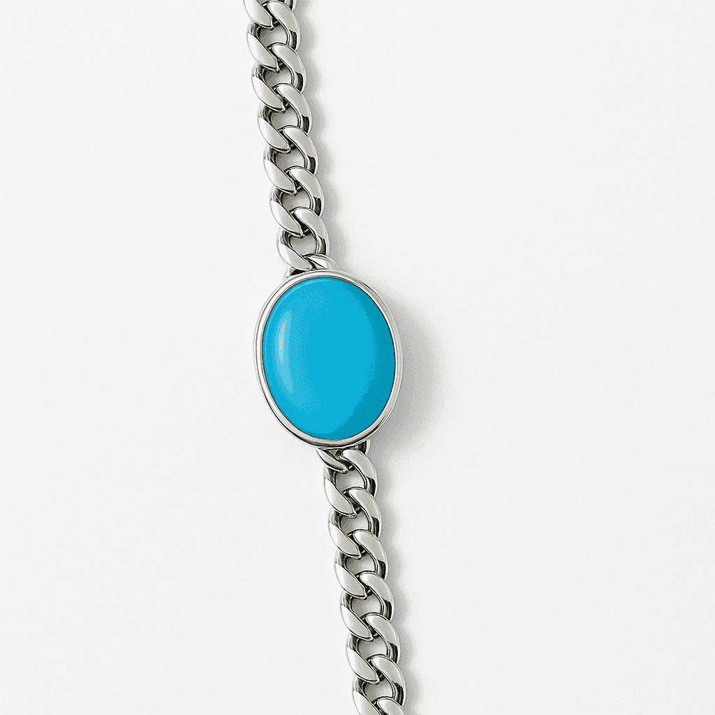 The 925 Sterling Silver Eclipse Bracelet | Blue Stone | Inspired by Salman Khan’s Iconic Style - Celestora - India - - - Bracelet for Men, Boys, Gift for Men, Brother, Boyfriend, Husband