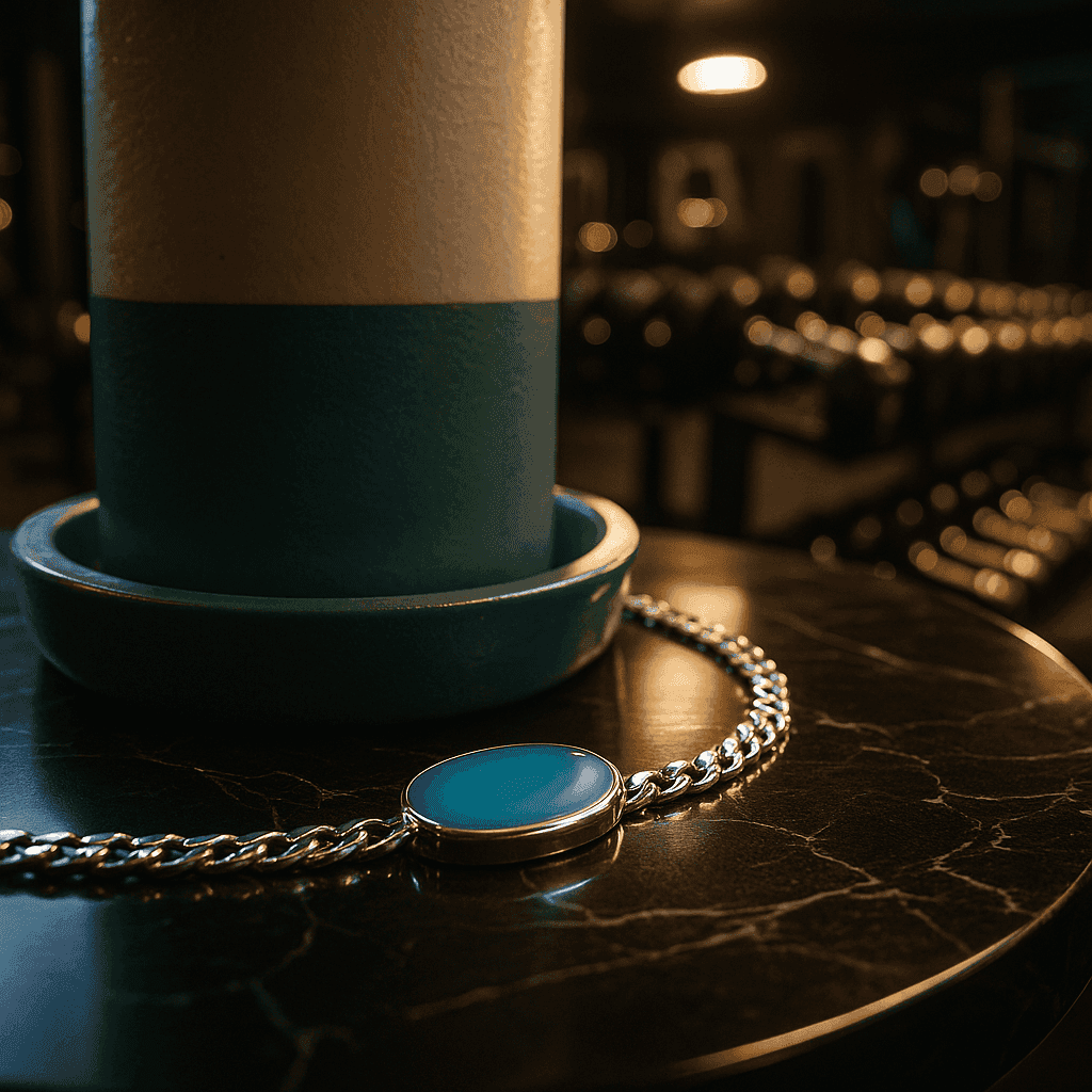 The 925 Sterling Silver Eclipse Bracelet | Blue Stone | Inspired by Salman Khan’s Iconic Style - Celestora - India - - - Bracelet for Men, Boys, Gift for Men, Brother, Boyfriend, Husband