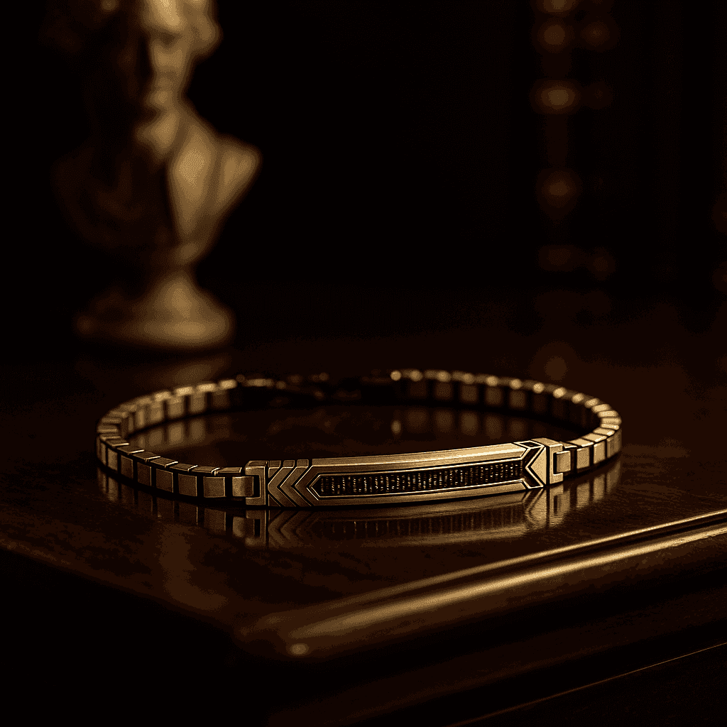 The 925 Sterling Silver Premium Imported Gifting Bracelet - Celestora - India - Midnight - - Bracelet for Men, Boys, Gift for Men, Brother, Boyfriend, Husband