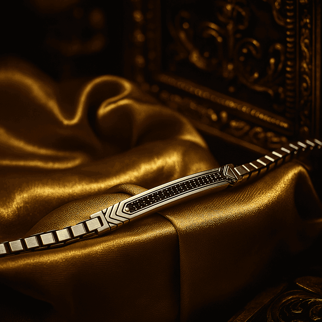 The 925 Sterling Silver Premium Imported Gifting Bracelet - Celestora - India - Prime Grid - - Bracelet for Men, Boys, Gift for Men, Brother, Boyfriend, Husband