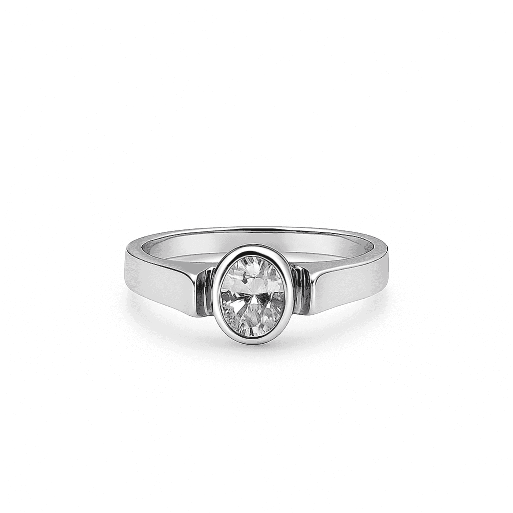 The 925 Sterling Silver Crown Ring - Celestora - India - Smooth Oval Crown / 9 - - Ring for Men, Boys, Gift for Men, Brother, Boyfriend, Husband