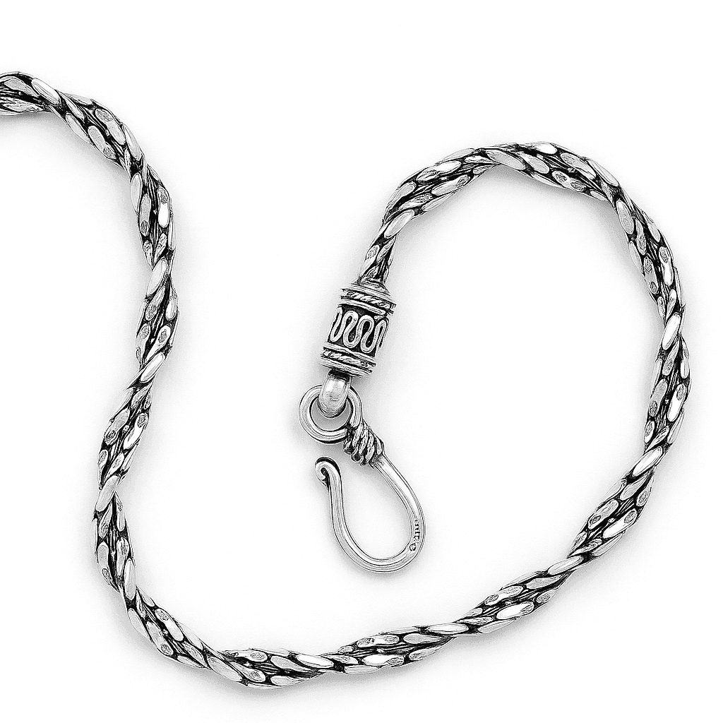 The 925 Sterling Silver Temple Chain - Celestora - India - 20 inches - - Chains for Men, Boys, Gift for Men, Brother, Boyfriend, Husband