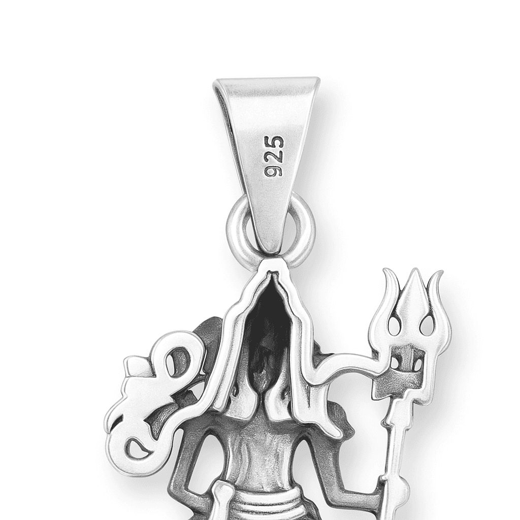 The 925 Sterling Silver Shiva Pendant | Unisex | Without Chain - Celestora - India - Shiva's Gaze - men - God Pendant