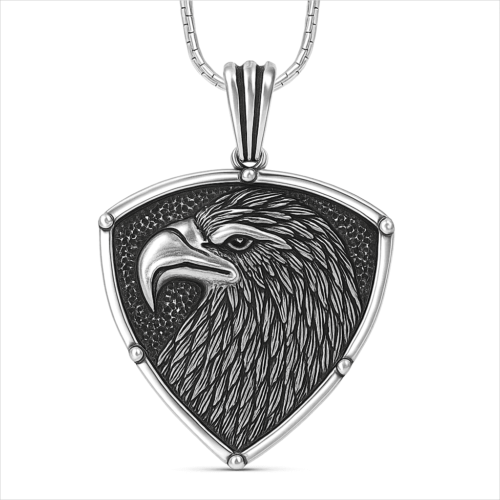 The 925 Sterling Silver Eagle Pendant - Celestora - India - - - Pendants for Men, Boys, Gift for Men, Brother, Boyfriend, Husband