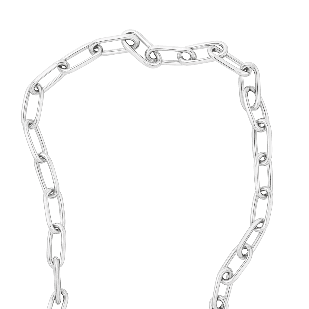 The 925 Sterling Silver Rolo Cable Chain | Paperclip Link Chain - Celestora - India - - - Chains for Men, Boys, Gift for Men, Brother, Boyfriend, Husband