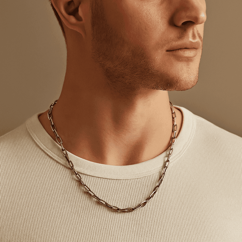 The 925 Sterling Silver Rolo Cable Chain | Paperclip Link Chain - Celestora - India - - - Chains for Men, Boys, Gift for Men, Brother, Boyfriend, Husband