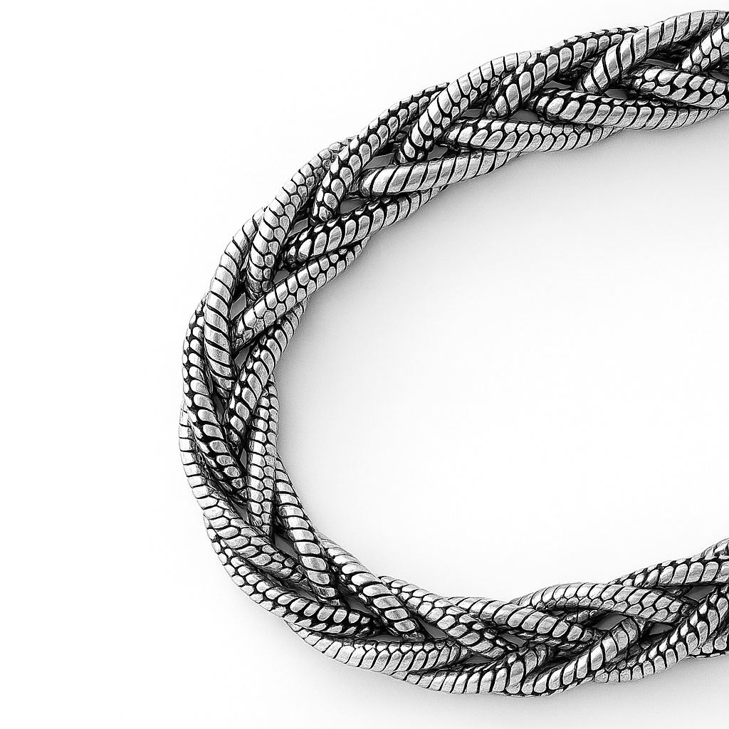 The 925 Sterling Silver Gravity Bracelet | Snake Chain
