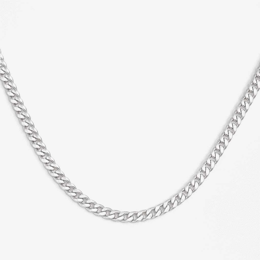 The 925 Sterling Silver Classic Cuban Chain - Celestora - India - 20 inches - - Chains for Men, Boys, Gift for Men, Brother, Boyfriend, Husband