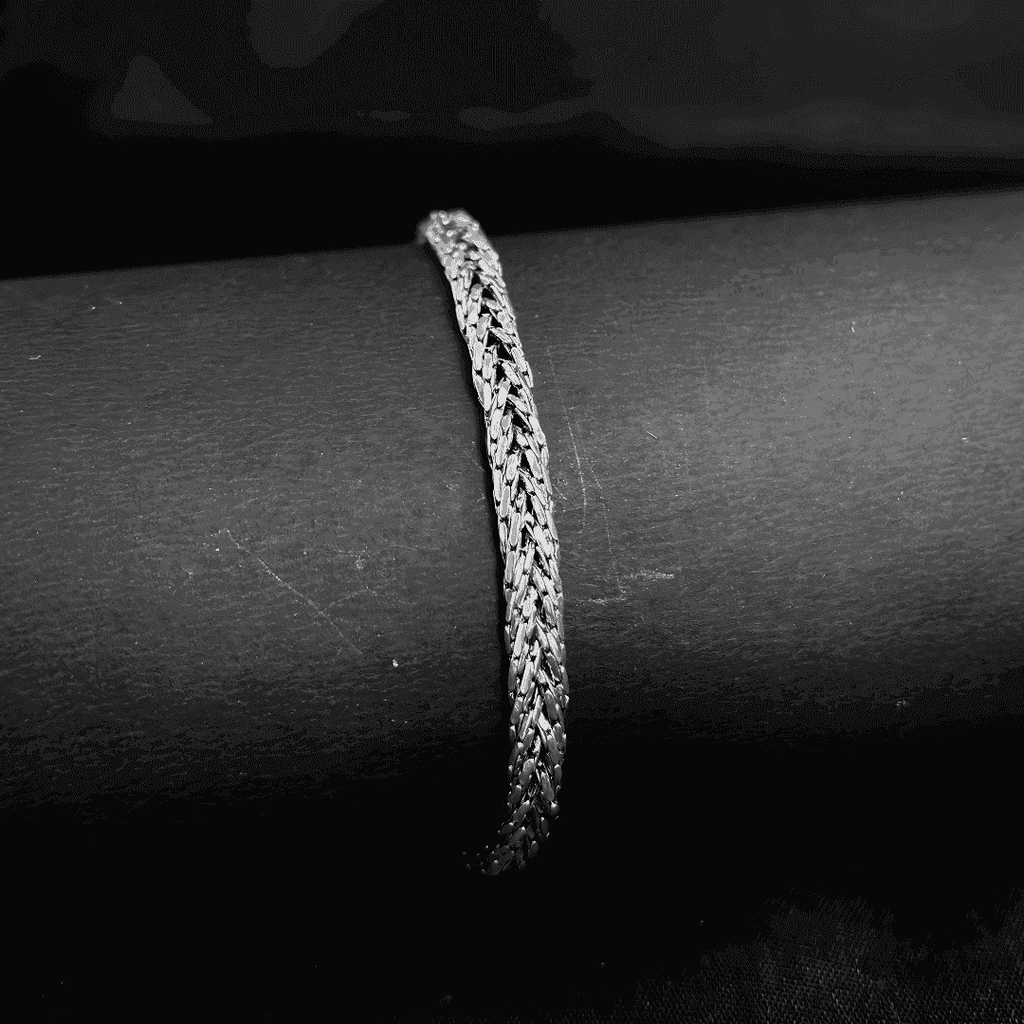 The 925 Sterling Silver Braided Bracelet - Celestora - India - Classic - - Bracelet for Men, Boys, Gift for Men, Brother, Boyfriend, Husband