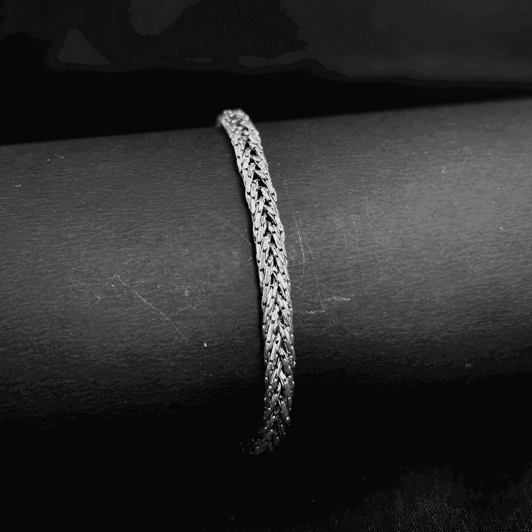 The 925 Sterling Silver Braided Bracelet - Celestora - India - Classic - - Bracelet for Men, Boys, Gift for Men, Brother, Boyfriend, Husband