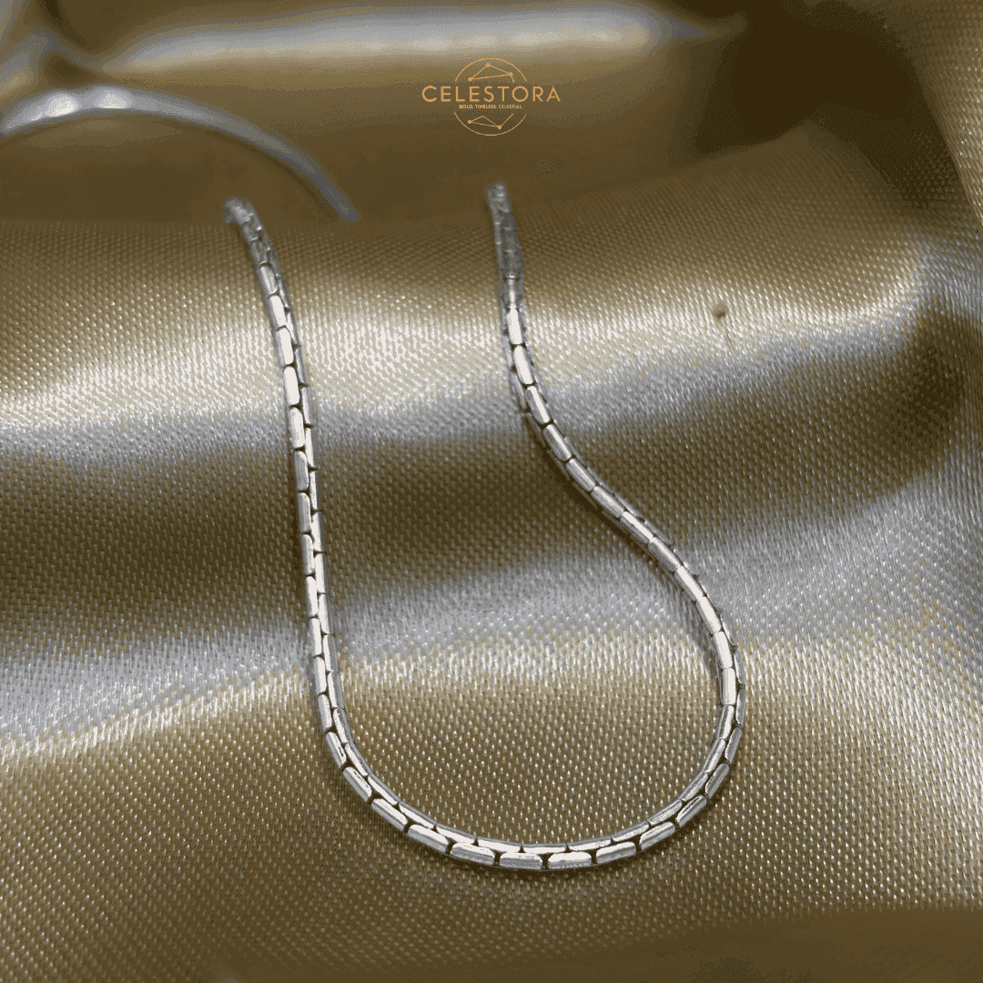 The 925 Sterling Silver Legacy Chain - Celestora - India - S-Hook Clasp - - Chains for Men, Boys, Gift for Men, Brother, Boyfriend, Husband