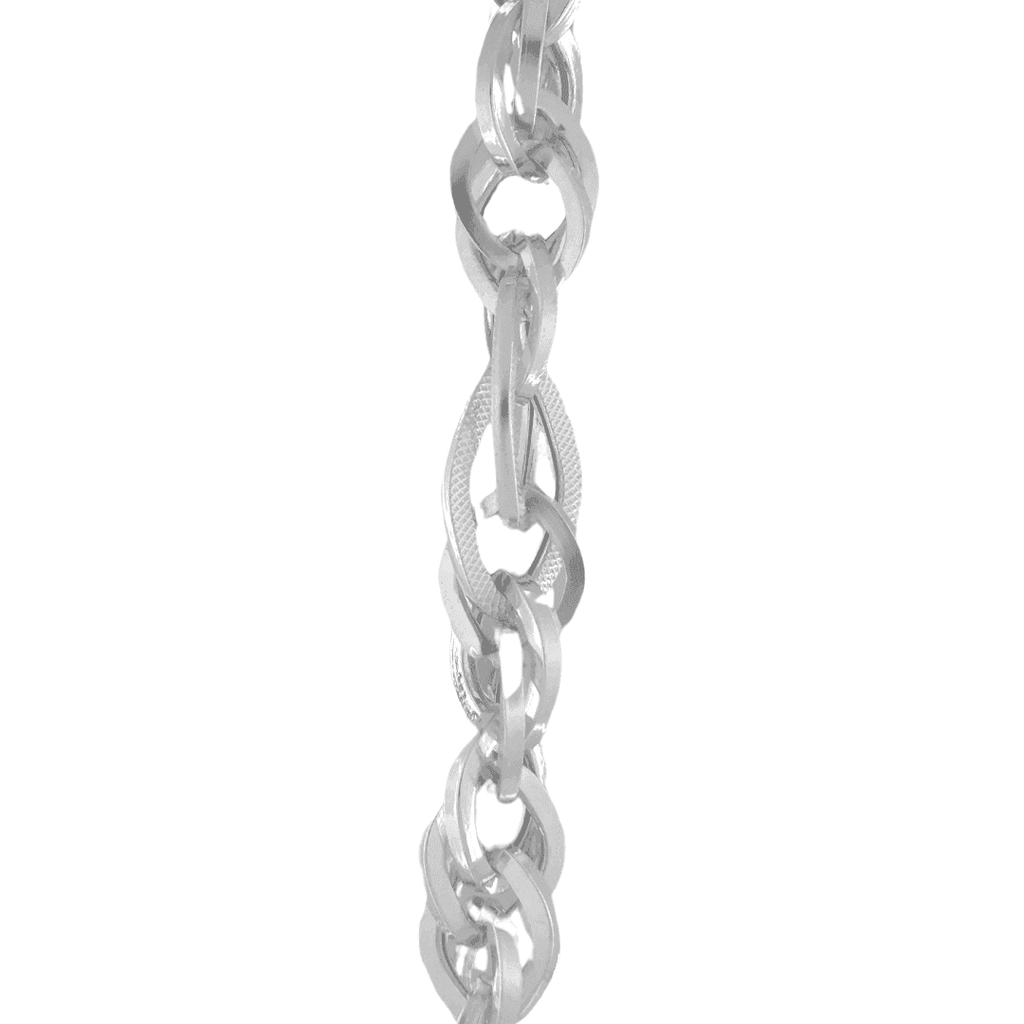 The 925 Sterling Silver Chunky Interwined Rope Link Chain - Celestora - India - Textured - - Chains for Men, Boys, Gift for Men, Brother, Boyfriend, Husband