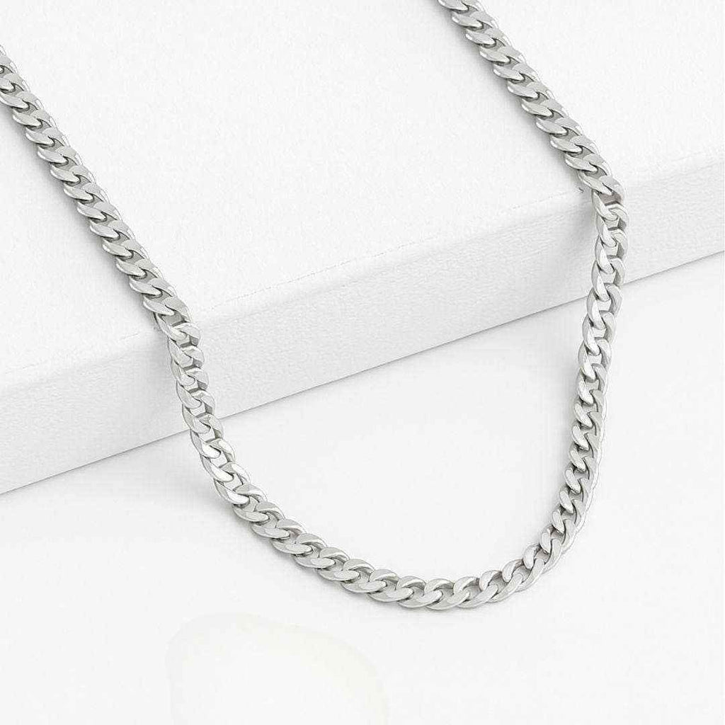 The 925 Sterling Silver Classic Cuban Chain - Celestora - India - 20 inches - - Chains for Men, Boys, Gift for Men, Brother, Boyfriend, Husband