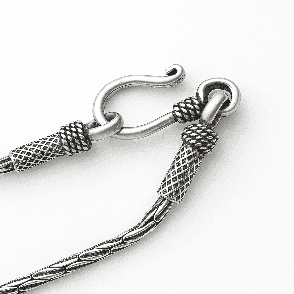 The 925 Sterling Silver Twin-Link Chain - Celestora - India - Twin / 20 inches - - Chains for Men, Boys, Gift for Men, Brother, Boyfriend, Husband