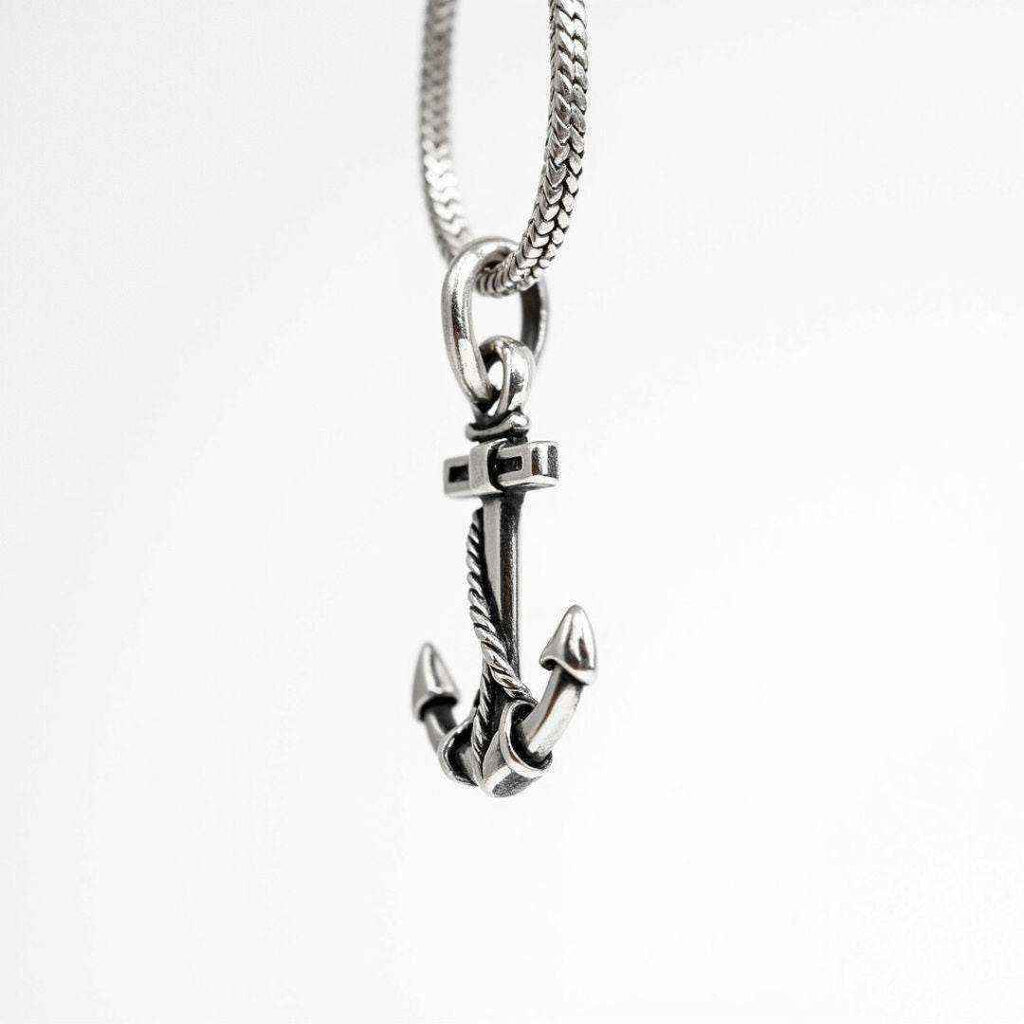 The 925 Silver Sea Anchor Pendant (Without Chain) - Celestora - India - Without Chain - - Pendants for Men, Boys, Gift for Men, Brother, Boyfriend, Husband