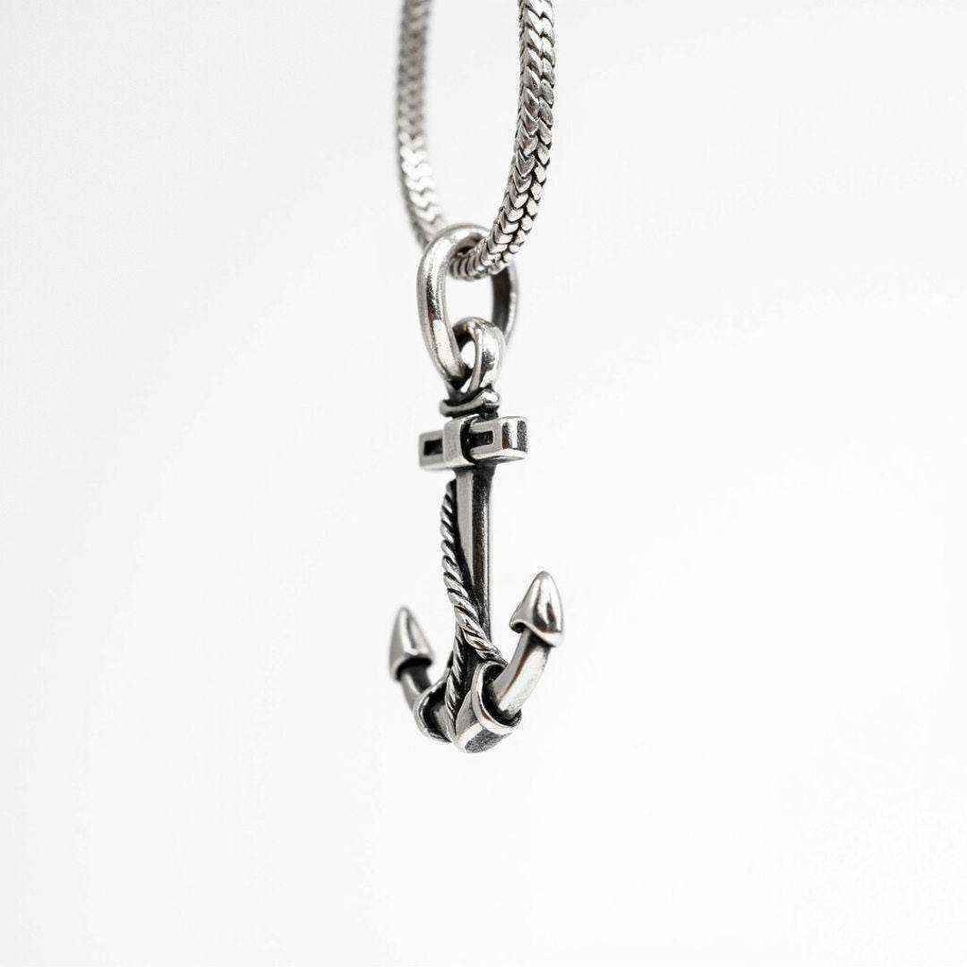 The 925 Silver Sea Anchor Pendant (Without Chain) - Celestora - India - Without Chain - - Pendants for Men, Boys, Gift for Men, Brother, Boyfriend, Husband