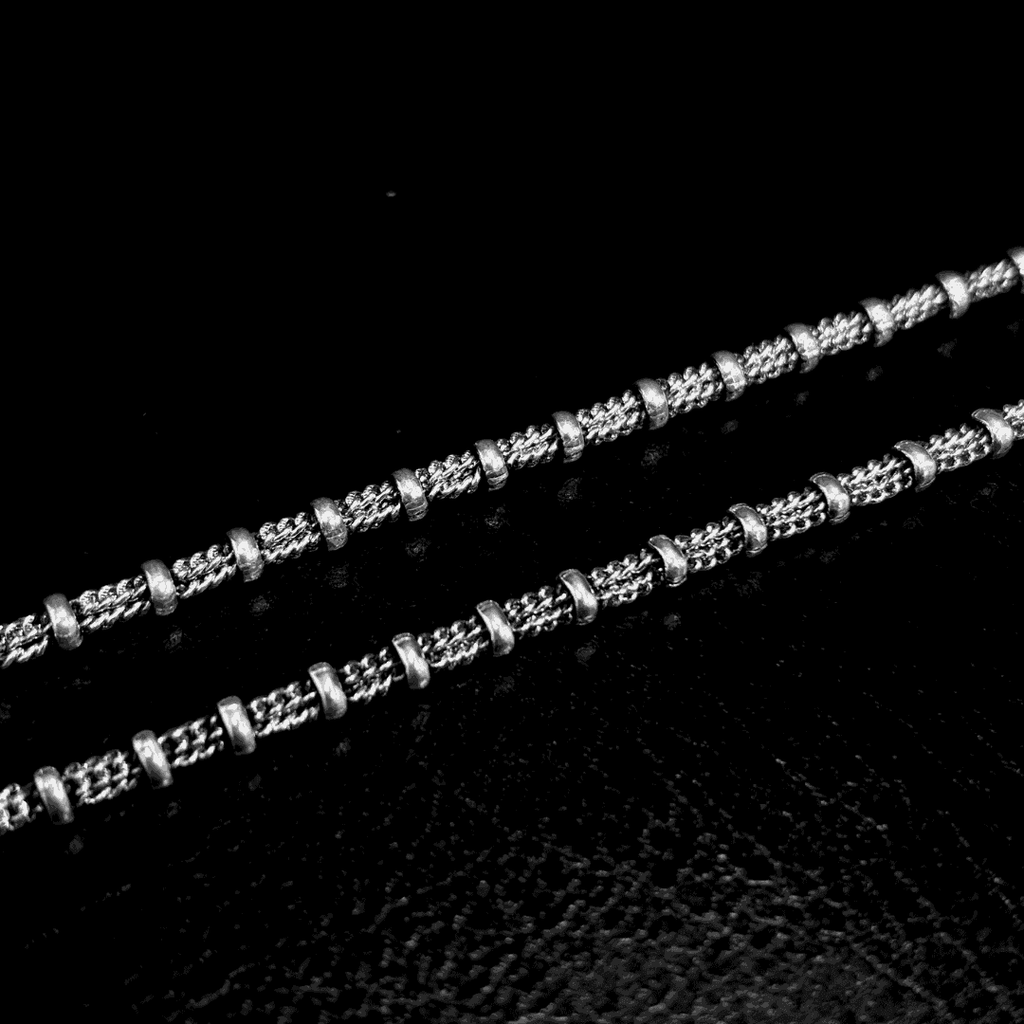 The 925 Sterling Silver Twin-Link Chain - Celestora - India - Twin / 20 inches - men - Chains