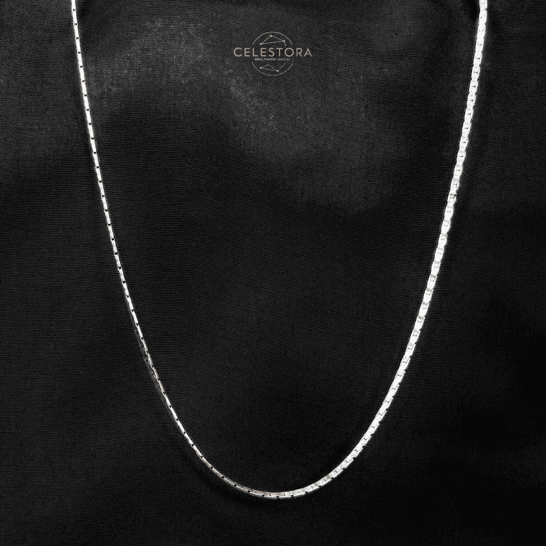 The 925 Sterling Silver Pulse Chain - Celestora - India - - - Chains for Men, Boys, Gift for Men, Brother, Boyfriend, Husband
