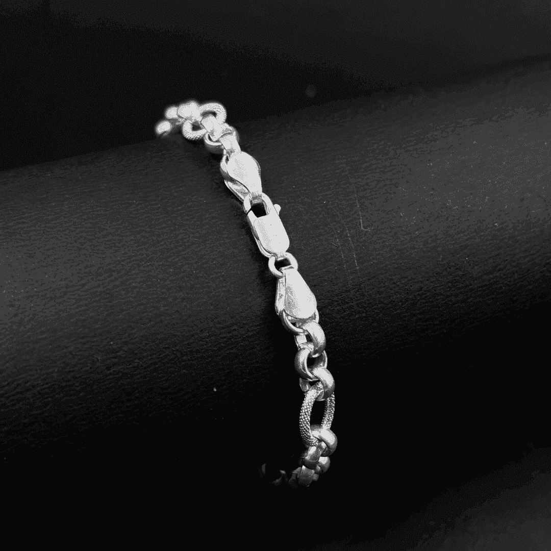 The 925 Sterling Silver Italian Bracelet - Celestora - India - Greek - - Bracelet for Men, Boys, Gift for Men, Brother, Boyfriend, Husband