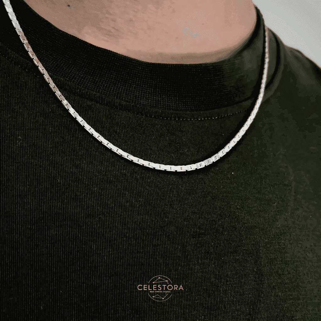 The 925 Sterling Silver Pulse Chain - Celestora - India - - - Chains for Men, Boys, Gift for Men, Brother, Boyfriend, Husband