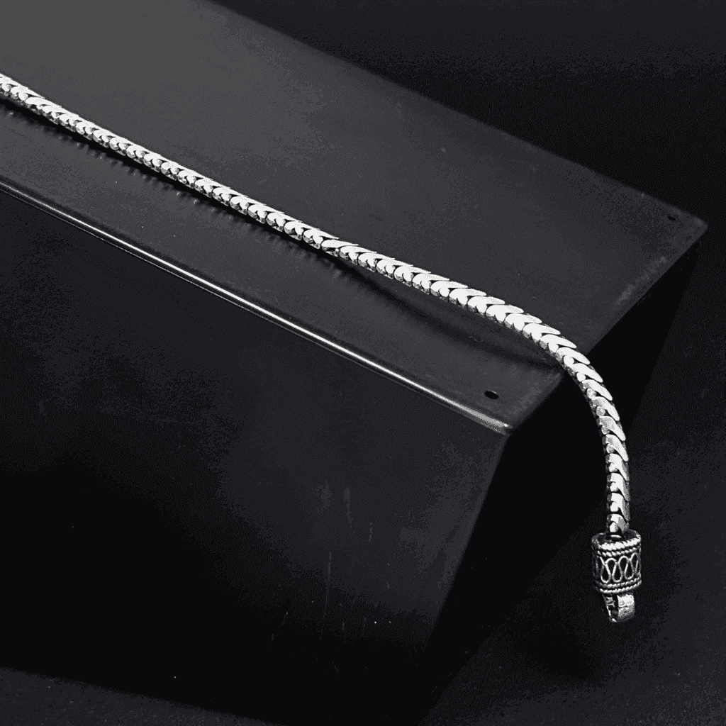 The 925 Sterling Silver Signature Bracelet - Celestora - India - Infinity | 8 inches - - Bracelet for Men, Boys, Gift for Men, Brother, Boyfriend, Husband