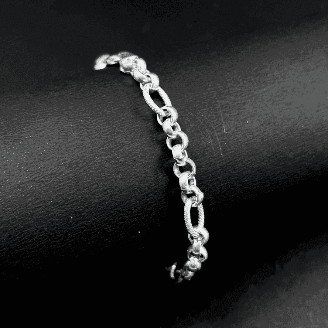 The 925 Sterling Silver Italian Bracelet - Celestora - India - Greek - - Bracelet for Men, Boys, Gift for Men, Brother, Boyfriend, Husband