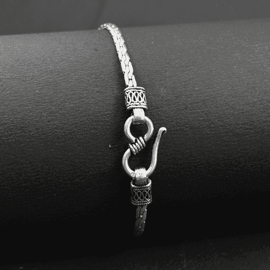 The 925 Sterling Silver Signature Bracelet - Celestora - India - Infinity | 8 inches - - Bracelet for Men, Boys, Gift for Men, Brother, Boyfriend, Husband