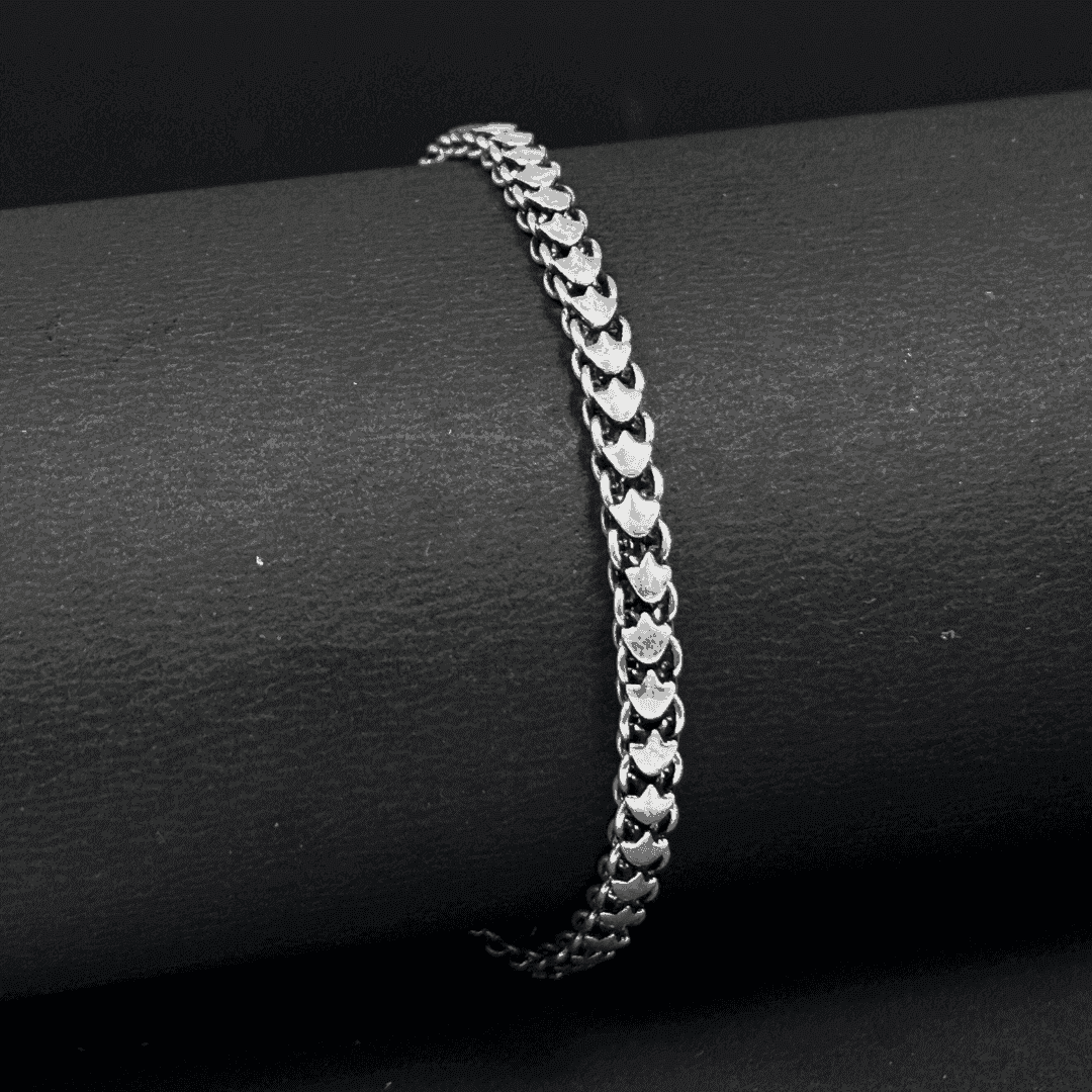 The 925 Sterling Silver Dual Design Bracelet - Celestora - India - - - Bracelet for Men, Boys, Gift for Men, Brother, Boyfriend, Husband