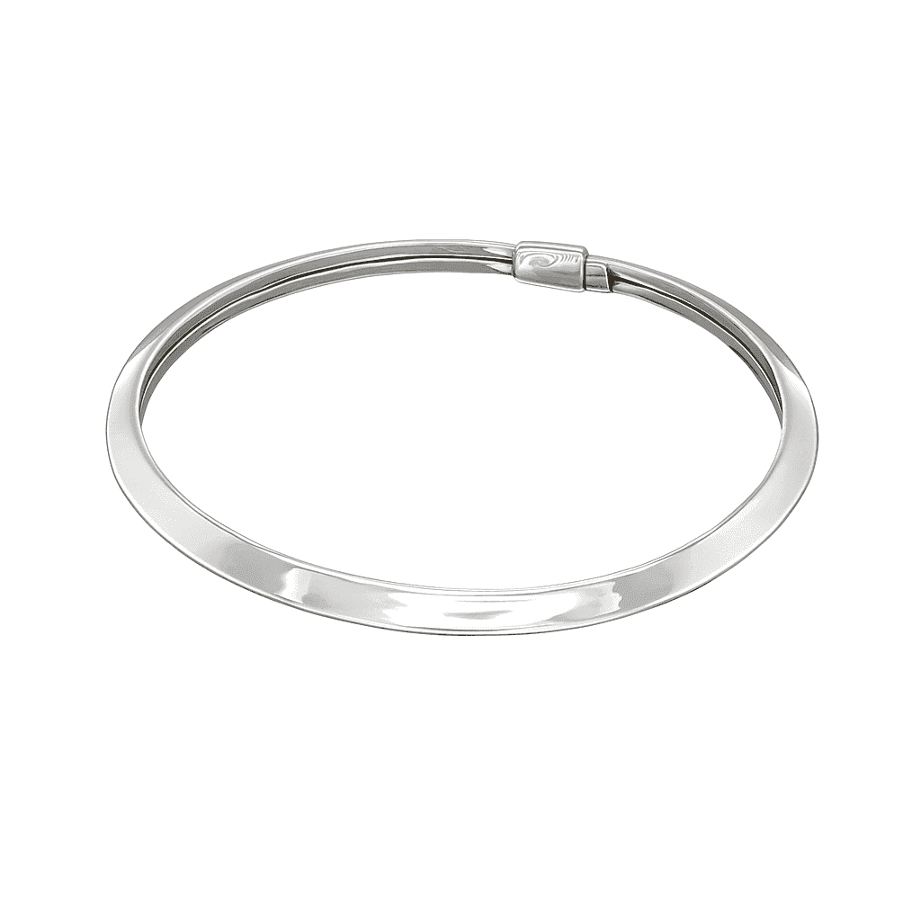 The 925 Sterling Basic Cuff / Kada for Men - Celestora - India - Noble (Close Band) - - Cuff / Kada for Men, Boys, Gift for Men, Brother, Boyfriend, Husband