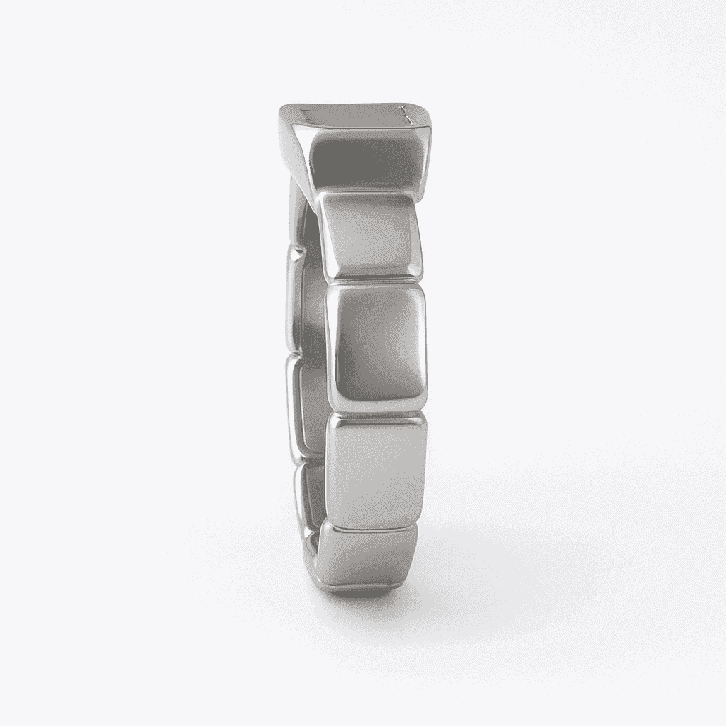 The 925 Silver Ring with Statement Rectangular Zircon Stone - Celestora - India - Heritage / 9 - men - Ring