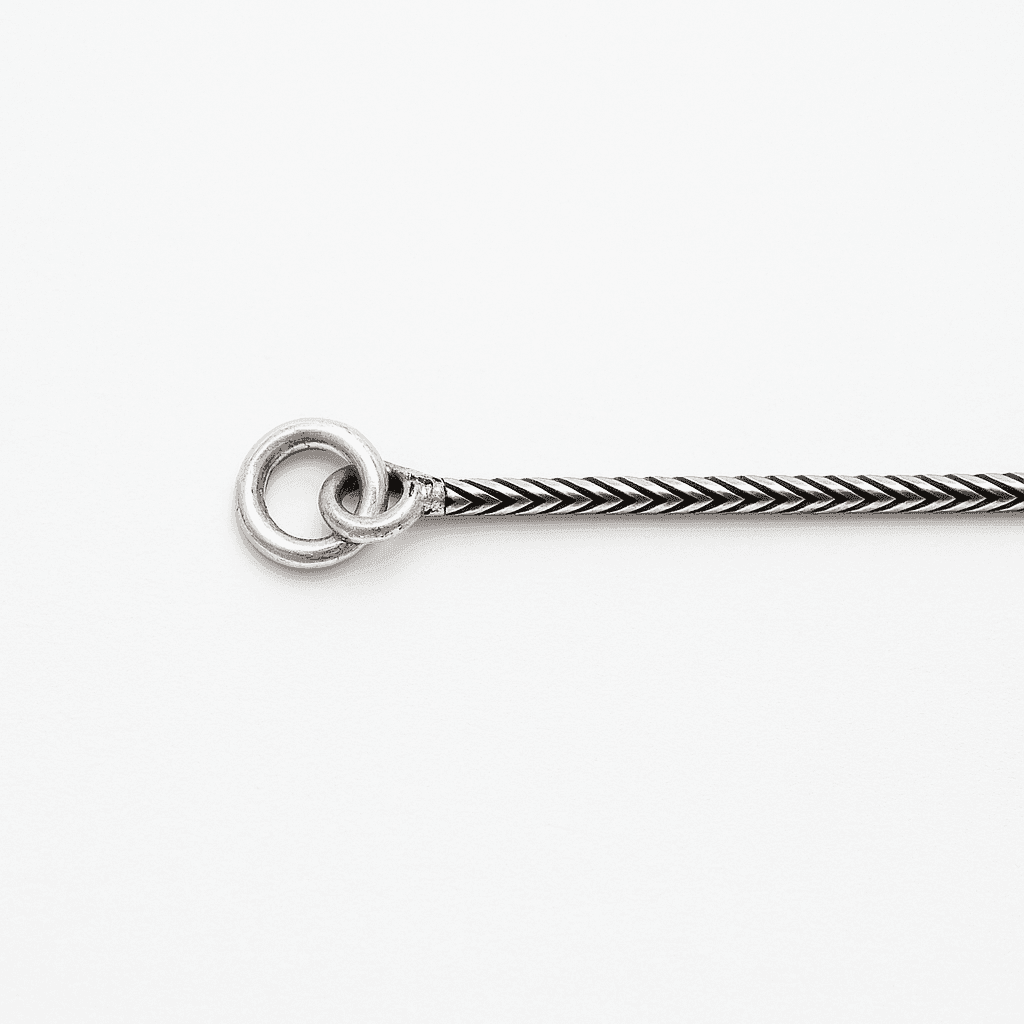 The 925 Sterling Silver Strike Chain - Celestora - India - Textured Snake Chain - - Chains for Men, Boys, Gift for Men, Brother, Boyfriend, Husband