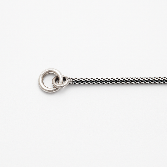 The 925 Sterling Silver Strike Chain | Oxidised Silver Snake Chain