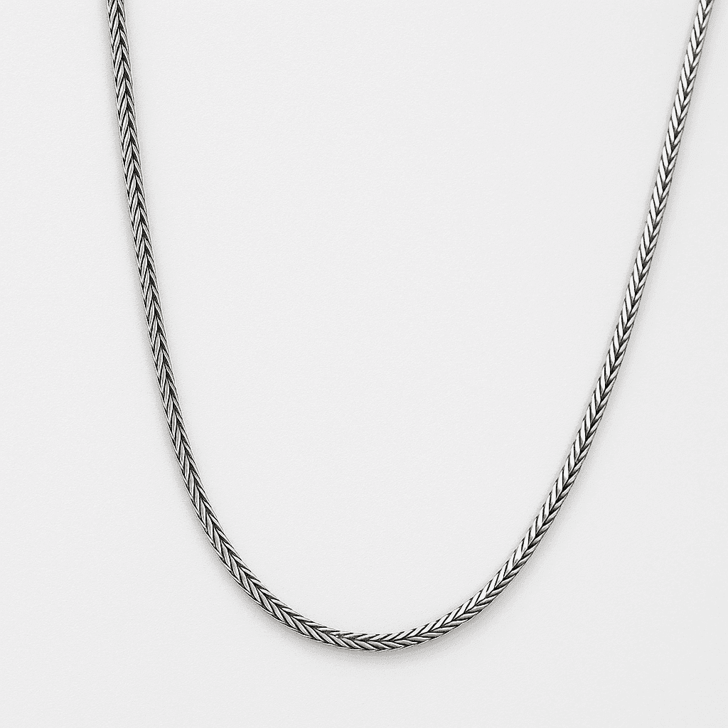 The 925 Sterling Silver Strike Chain - Celestora - India - Textured Snake Chain - - Chains for Men, Boys, Gift for Men, Brother, Boyfriend, Husband