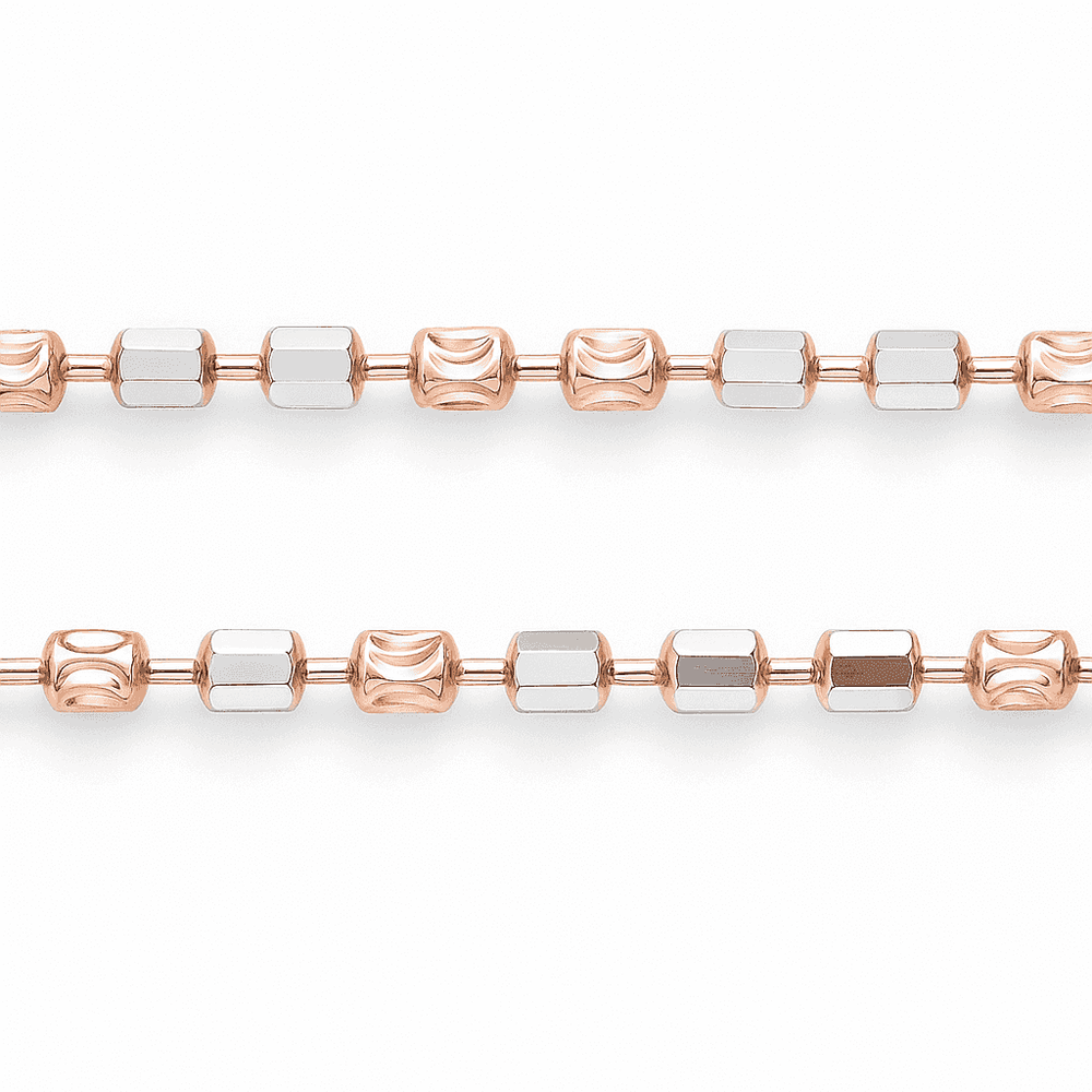 925 Sterling Silver Rose Glow Necklace - Celestora - India - - - 