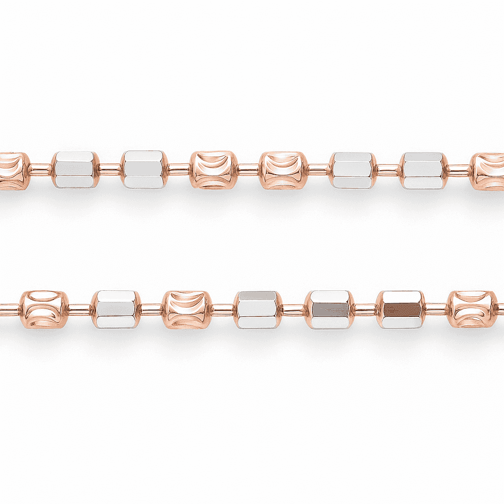 925 Sterling Silver Rose Glow Necklace - Celestora - India - - - 