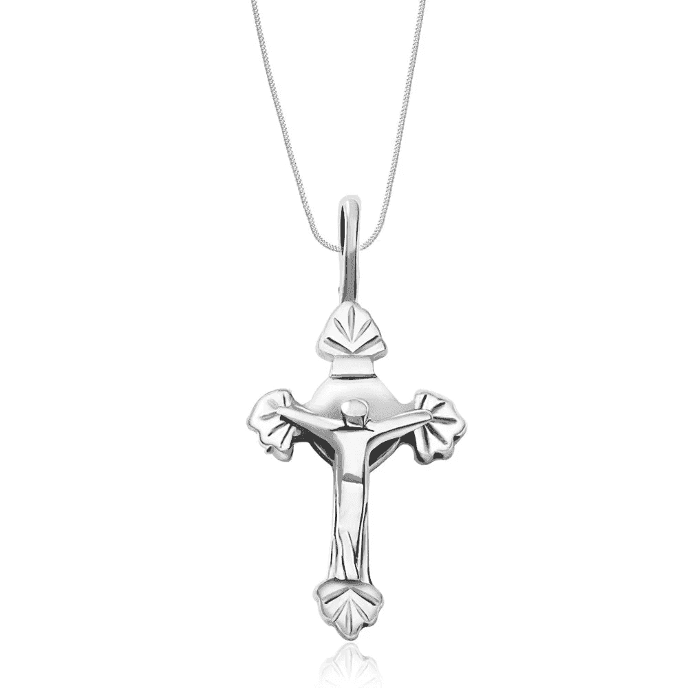 The 925 Sterling Silver Christ Cross Crucifix Pendant (Without Chain) - Celestora - India - - men - God Pendant
