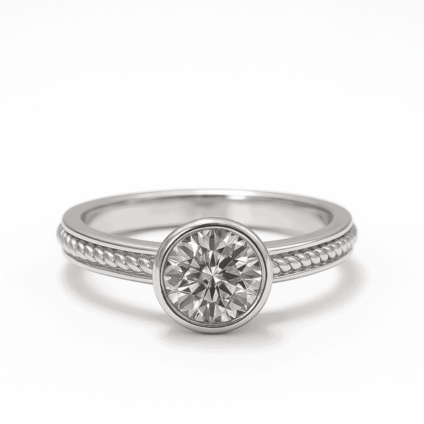 The 925 Sterling Silver Crown Ring - Celestora - India - Textured Crown / 9 - - Ring for Men, Boys, Gift for Men, Brother, Boyfriend, Husband