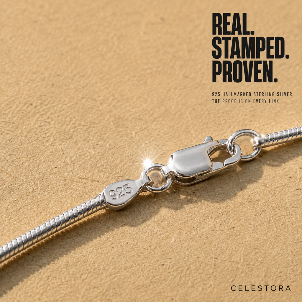 Classic Everyday Silver Snake Chain Necklace