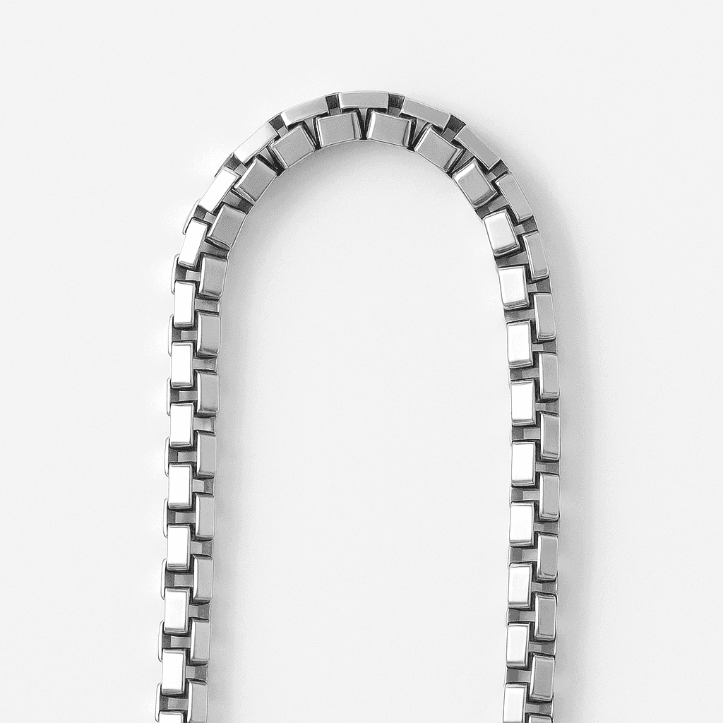 925 Sterling Silver Box Bracelet - Celestora - India - - - Bracelet for Men, Boys, Gift for Men, Brother, Boyfriend, Husband