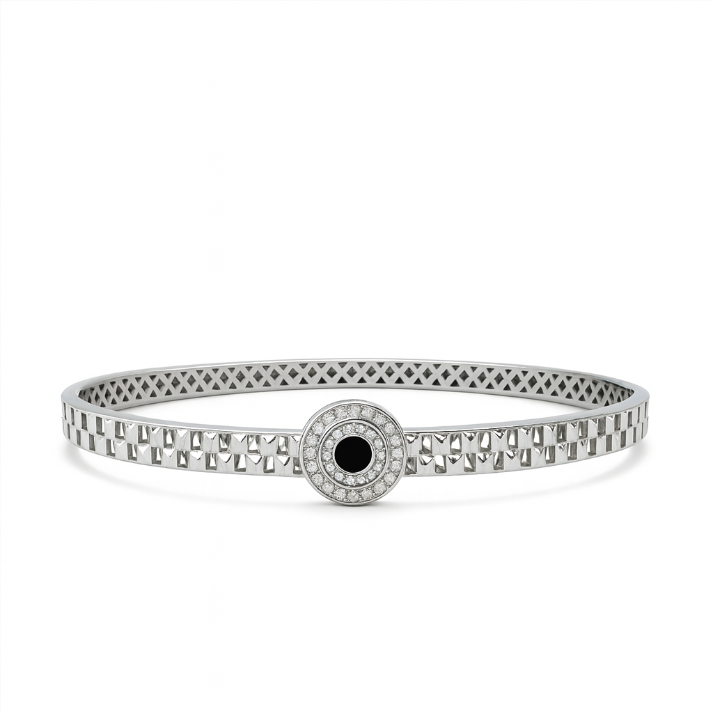925 Sterling Silver Bliss Circle Bangle